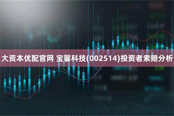 大资本优配官网 宝馨科技(002514)投资者索赔分析